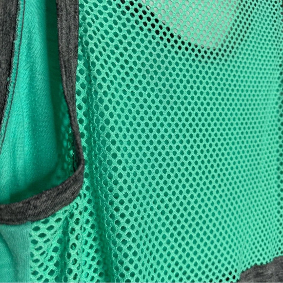 SO Tank Top Colourblock Teal & Grey Size Small - Picture 12 of 16